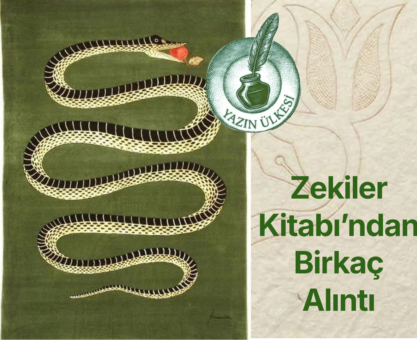 Zekiler Kitabı’ndan Birkaç Alıntı