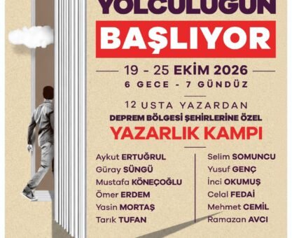 Deprem Bölgesinin Genç Kalemleri Kahramanmaraş’ta Buluşacak